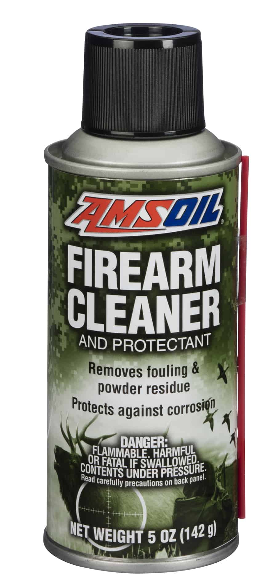 A can of AMSOIL Synthetic Firearm Lubricant & Firearm Cleaner. which present upgrades over all-in-one products, which sacrifice performance for convenience.