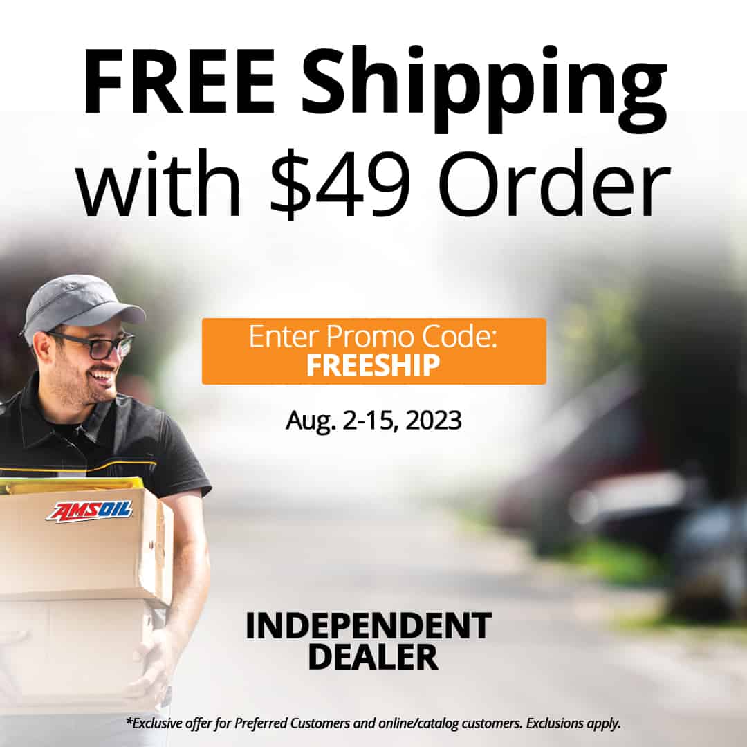 AMSOIL free shipping with $49 order