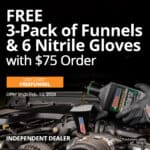 AMSOIL Three Fast Funnels and six nitrile gloves with order of $75 or more